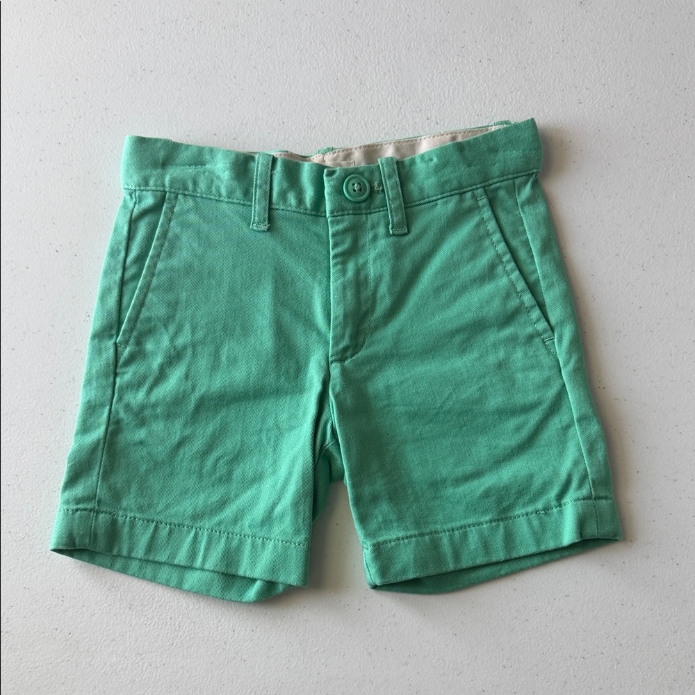 Mint Green Cotton Chino Shorts